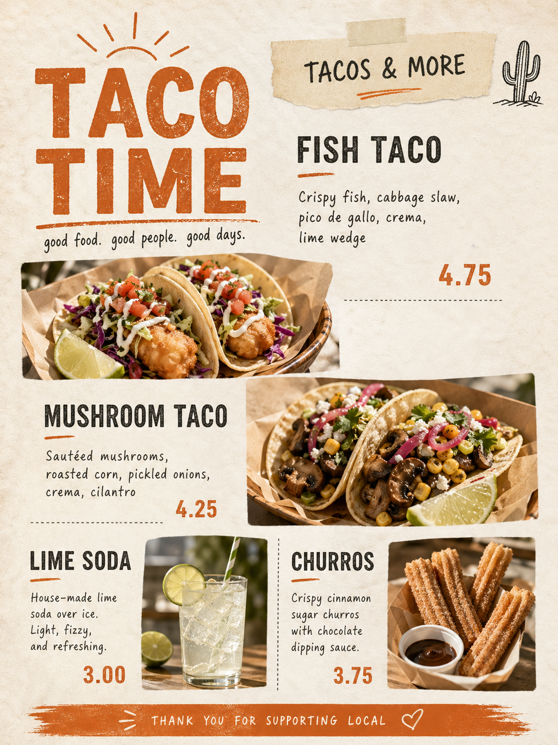 Restaurant Menu Poster preview