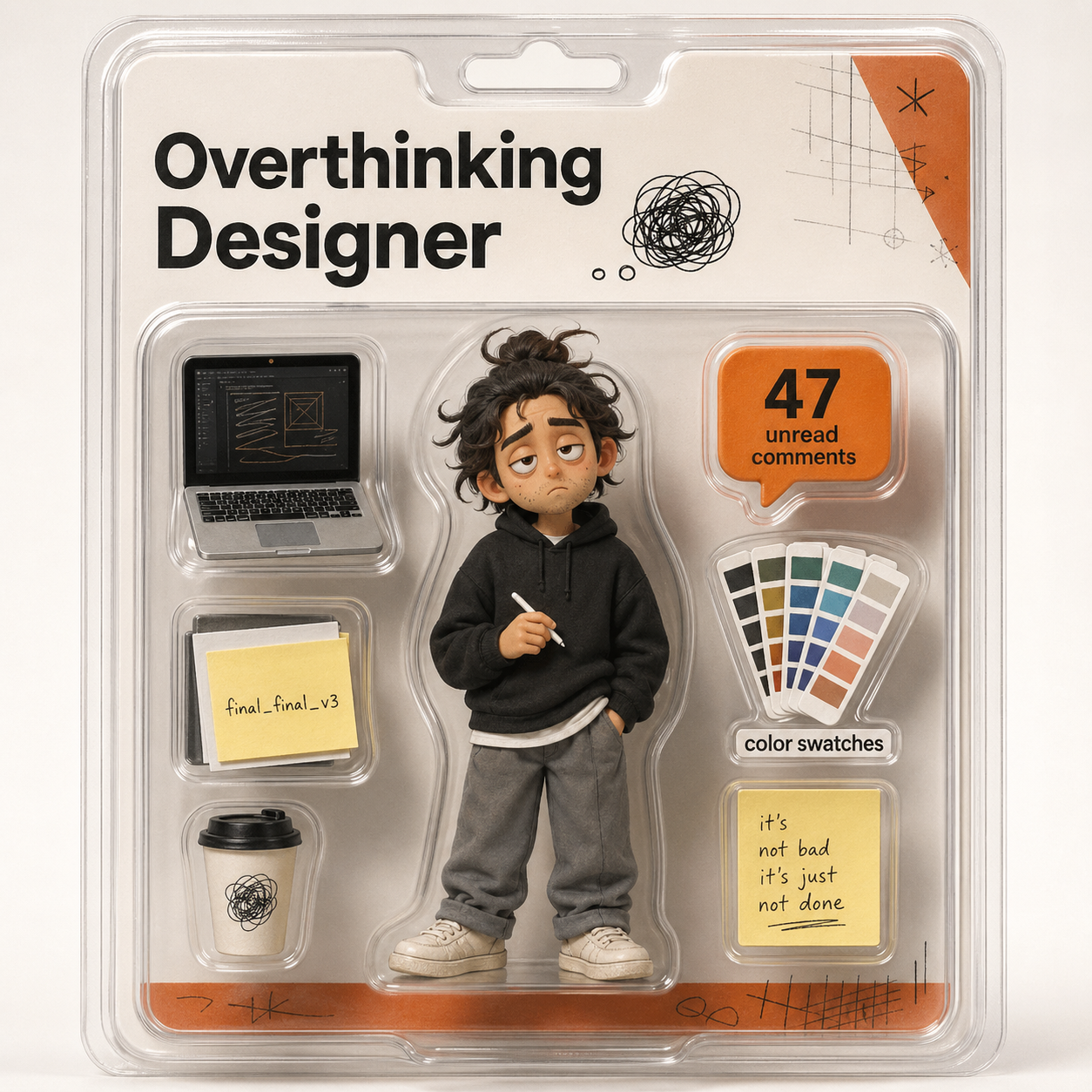 Overthinking Designer Action Figure preview