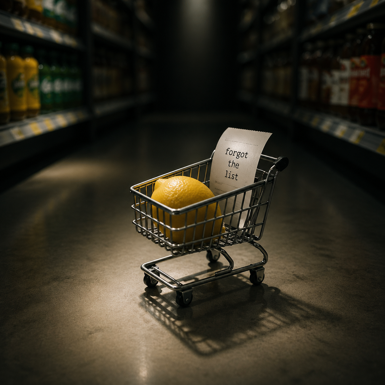 Sad Little Shopping Cart preview