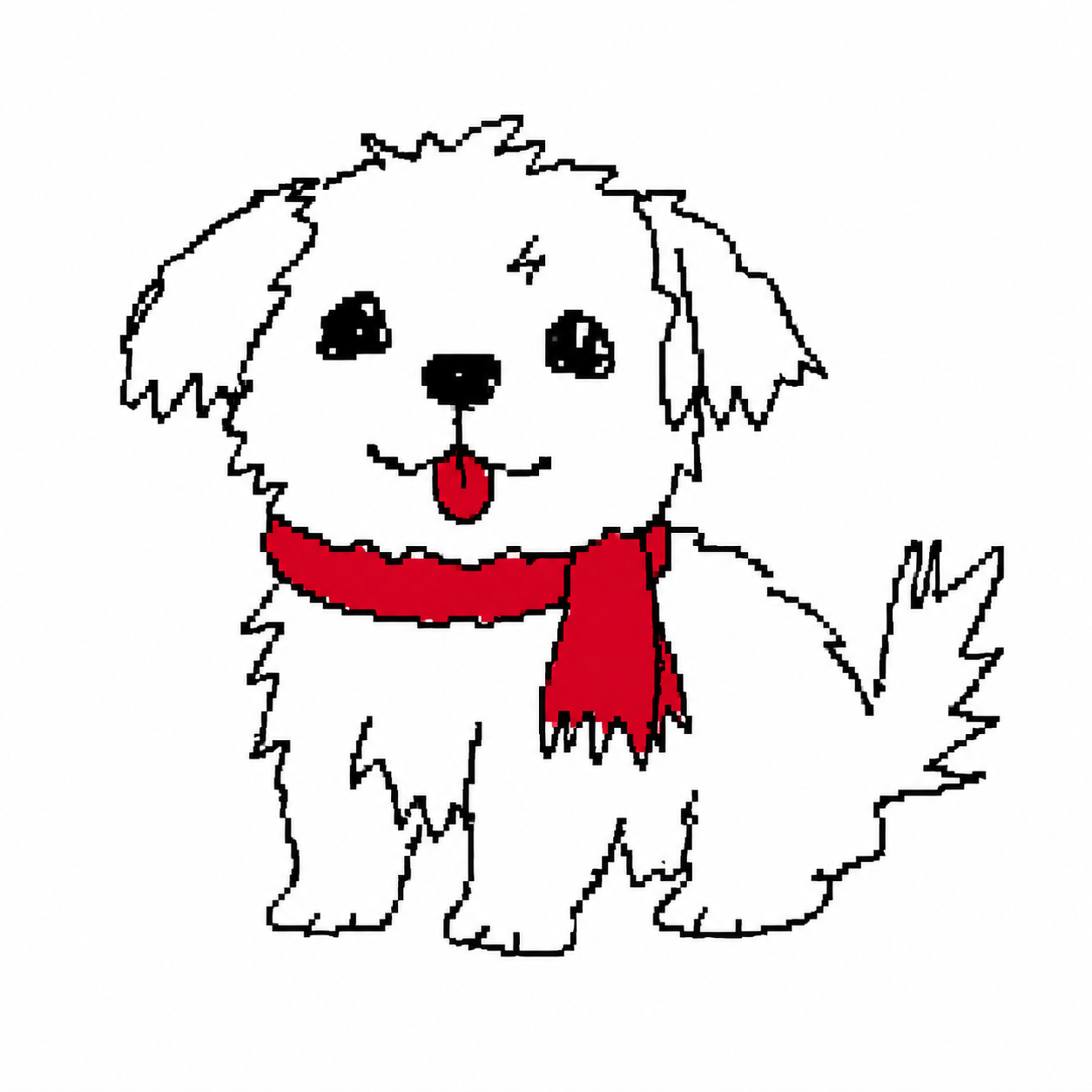 Dog, Basic Paint Mouse Drawing preview