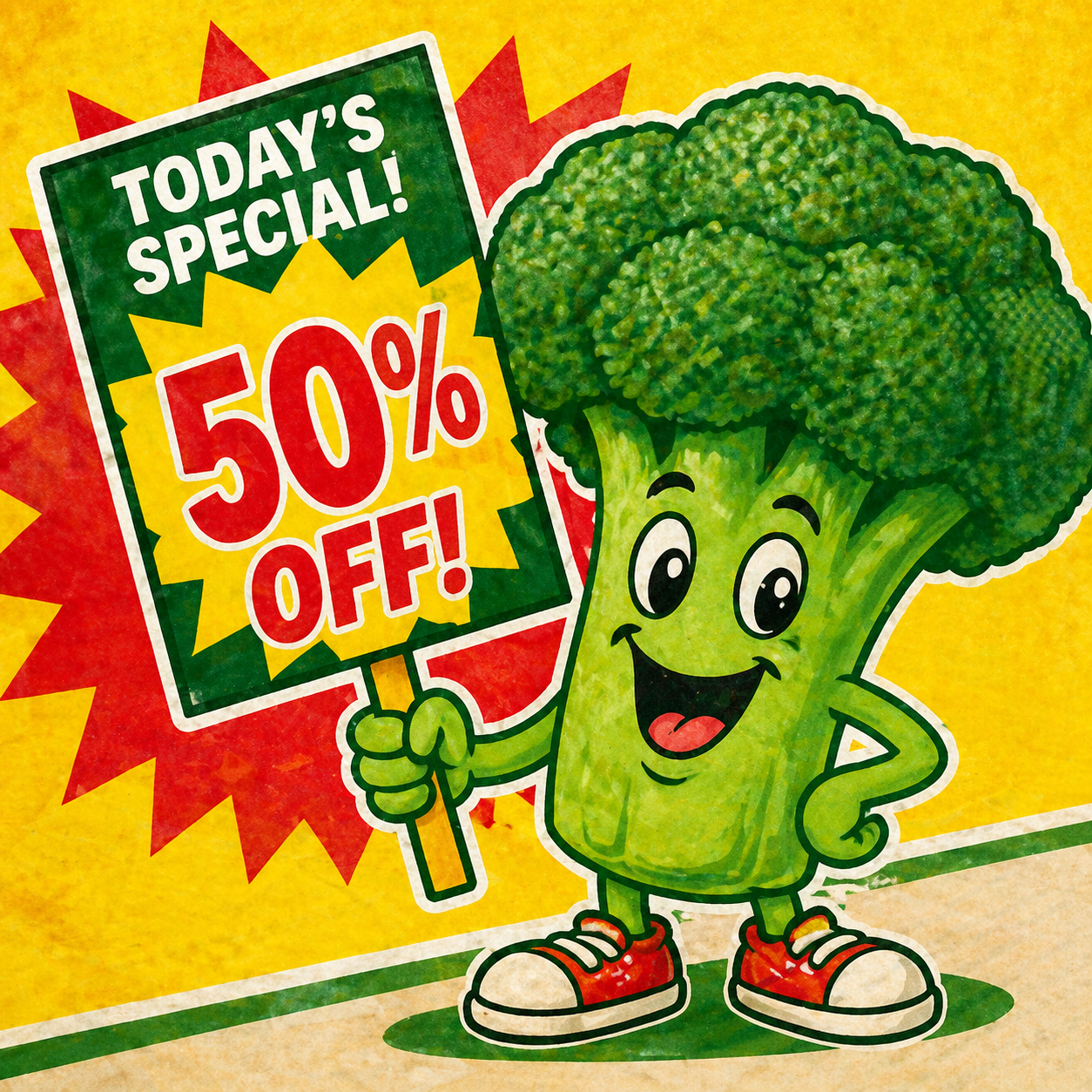 Broccoli Local Flyer Mascot preview